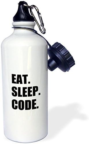 Wild Bramble Eat Sleep Codecomputer Coder Programmer Love To Program Coding Sports Water Bottle 21 Oz Twin Sides