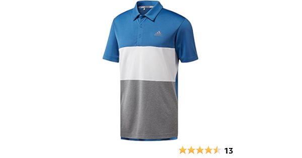 adidas men's advantage wide colorblock golf polo