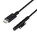 15V Surface Connect to USB-C Cable Works with 45W USB C PD Chargers for Microsoft Surface Pro 6 Pro 5 Pro 4 Pro 3, Surface Book 1 and 2, Surface Laptop 1 and 2