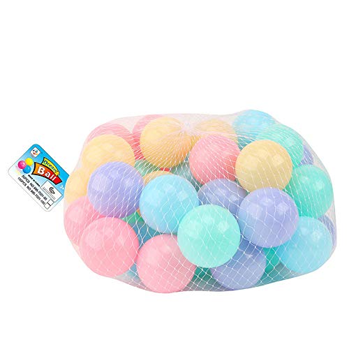 Lovewe Polka-dot 3-in-1 Folding Children's Play Tent, Tunnel, Ball Pit And Play House, Outdoor Gamehouse Toy Hut & Ocean Ball Pool with Basketball Hoop (Ball)