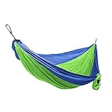 Grand Trunk Single Parachute Nylon Hammock with Carabiners and Hanging Kit: – Perfect for Outdoor Adventures, Backpacking, and Festivals