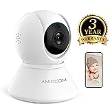 Baby Monitor - WiFi Baby Camera 2.4Ghz(not 5G) with Two Way Audio Surveillance Camera Pan Tilt Zoom Night Vision Motion Detect for Indoor Home Shop Office,Support iOS/Android/Windows