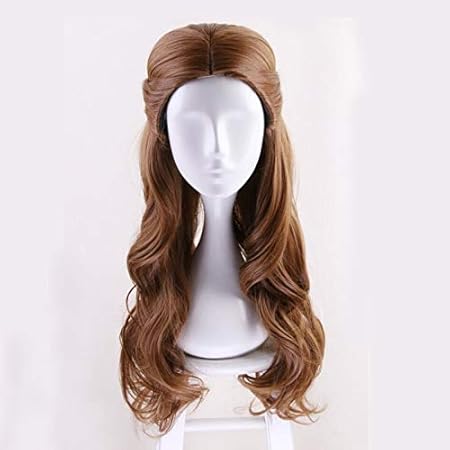 Amazon Co Jp 美女と野獣ベルウィッグコスプレコスチューム女性ロング人工毛ハロウィンパーティーコスチュームかつら ビューティー