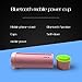 FOURPLUSONE Smart Water Bottle Bluetooth - Portable Indoor Outdoor Supplies Hermetic 570ml Bicycle Sports Water Bottle for Bluetooth Speaker, Mobile Phone Charger (Pink)