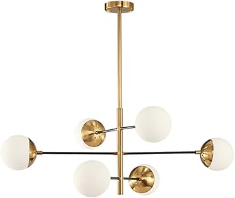 Sputnik Deckenleuchte Kronleuchter 6 Licht Modernen G9 Molekül Bronze