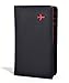 Travel Design all in one Travel Wallet - 2 Passport Holder Organizer - Gift box (Black/Red)