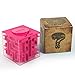 Money Maze Puzzle Box, Sakiyr Money Bank for Kids and Adults Funny Birthday XMAS-Gift (Pink)