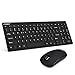 Wireless Keyboard and Mouse,ETROBOT 2.4GHz Ultra Slim Full-Size Compact USB Wireless Keyboard and Mute Mouse Combo Portable for PC Laptop Desktop Notebook Mac Windows