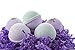 Bath Bomb Gift Set w/ Lavender, Coconut Milk & Lavender and Lavender Chamomile Scented Fizzies Bath Balls | Set of 6, Handmade in USA From Melrose Soaps