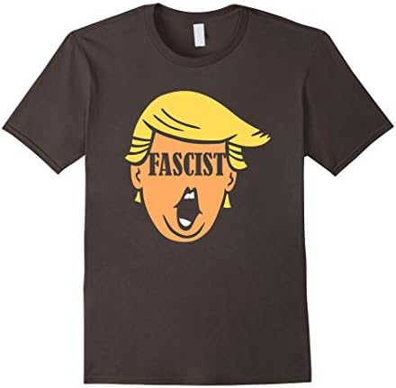 Men's Trump Fascist T Shirt  Large Asphalt