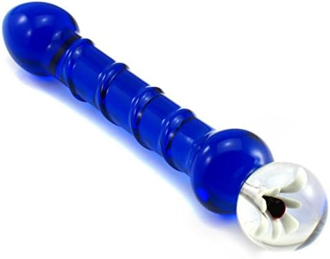 Pleasureshop Adult Sexy Lotus Fairy Glass G-Point Massager (Blue)