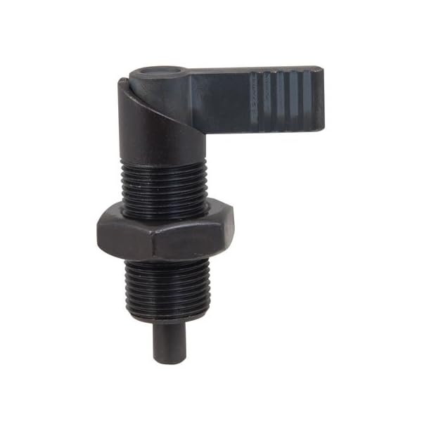 M20x1.5 x 1.42", .39 (10mm) dia. Plunger, 58 lbs. End Force, Cam Action Indexing Plunger w/Hex Nut (1 Each)