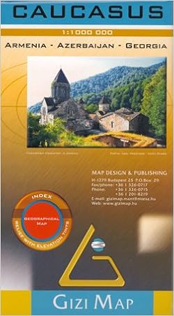 Caucasus - Georgia, Armenia, Azerbaijan 1:1,000,000 Travel Map GIZI Caucasus - Georgia, Armenia, Azerbaijan 1:1,000,000 Travel Map GIZI