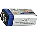 EBL 600mAh 9 Volt Li-ion Rechargeable 9V Batteries Lithium-ion, 2 Pack