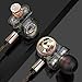 Granvela HD01 Triple-Driver Bass Earbuds for Music -Black