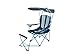 SwimWays Kelsyus Original Canopy Chair with Ottoman - Foldable Chair for Camping, Tailgates, and Outdoor Events - Blue/Grey