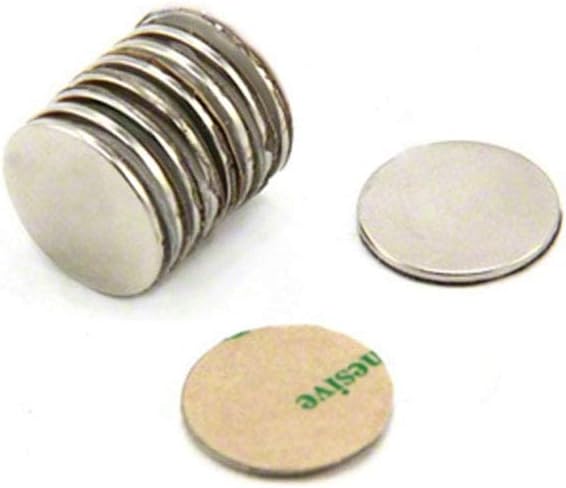 Magnetastico N52 Neodymium Disc Magnets, 10pcs/set, 20x1mm, Extra High Adhesive Force, Self-Adhesive