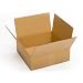 Pratt PRA0031 100% Recycled Corrugated Cardboard Box, 10" Length x 10" Width x 4" Height, Kraft