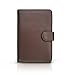 RFID Blocking Leather Travel Passport Holder With Snap, Bifold Wallet For Men And Women, Brown