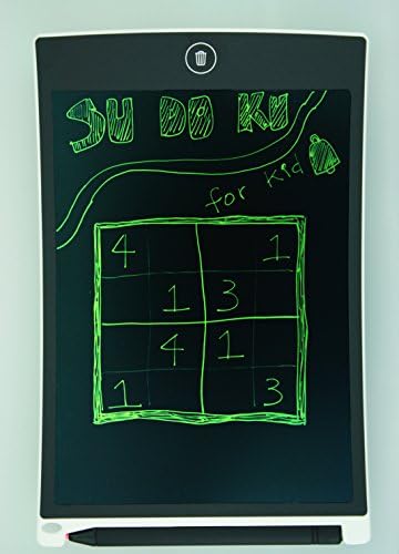 Altruist MultiPurpose LCD e-Writing Board, also Inkless Drawing/Memo Pads or Paperless Noting/Planning Boards (8.5-inch, White)