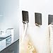 Towel Hooks - Small 0.39” x 1.77” x 0.98” Adhesive Stainless Steel Coat Hooks Hanger,Decorative Wall Hooks for Hanging Pants Clothes Hats in Kitchen,Washroom (8 Pack)