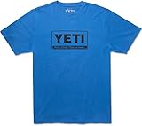 YETI Men's 100% Cotton Billboard T-Shirt, Short Sleeve, Large, Tahoe Blue