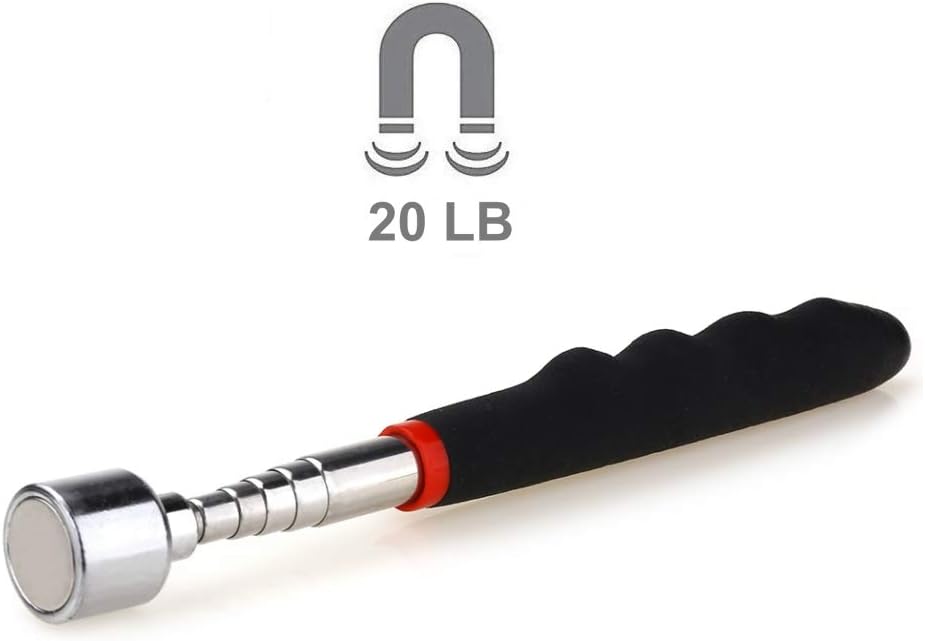 20 lbs Magnetic Telescoping Pick Up Tool for Small Metal Tools Extends from 7 to 30 inches / 185-720mm