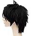 MSHUI Anime Movie Big hero 6 Hiro Hamada Costume Cosplay Wig Black Short Hair