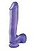 Basix 10-Inch Suction Cup Dong, Purple