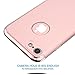 Hovisi 3 in 1 Anti-Scratch Anti-Fingerprint Shockproof Electroplate Frame with Non Slip Coated Case for iPhone 7 (Rose Gold)