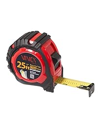 VINCA TPMA 25   Cinta métrica con revestimiento de nailon brillante, acabado mate, alta visibilidad