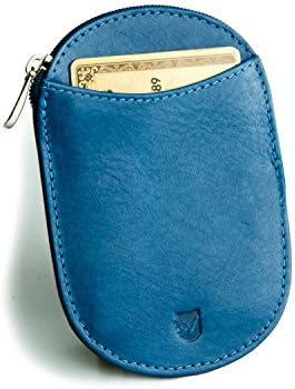 Minimalist Coin Wallet in Tuscany leather, RFID-blocking Front Pocket Wallet from Axess
