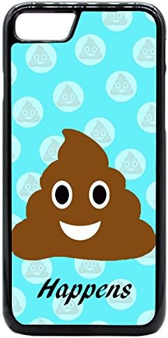 iPhone 7 Case / iPhone 7 (4.7) Case - Cool Funny Emoji Poop Happens Polka Dot - Designer Plastic Snap On Case