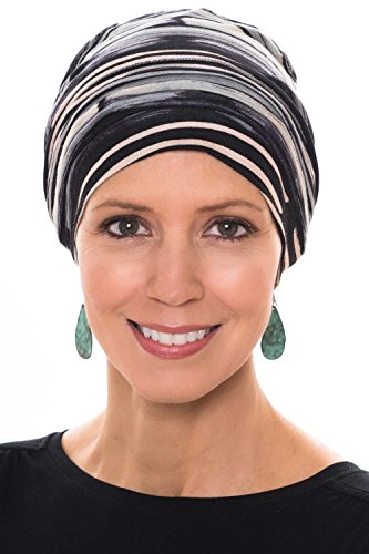 MOD Slouchy Snood Cap-Caps for Women with Chemo Cancer Hair Loss Luxury Bamboo - Black