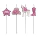 Horse Themed Pick Cake Candles - Set of 4
