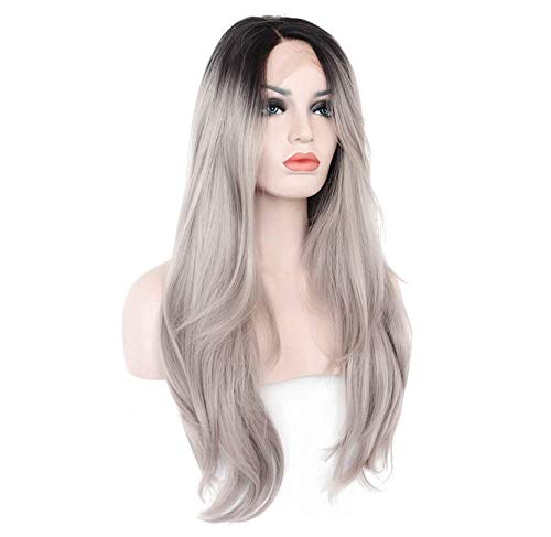 Women Straight Hair Front Lace Wig Deep Invisible Part Wig Price