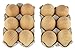 Samyo Unpainted Wooden Eggs for Easter, Spring Crafts, and Displays 2- 1/2 Inches x 1- 3/4 Inches (Pack of 12)