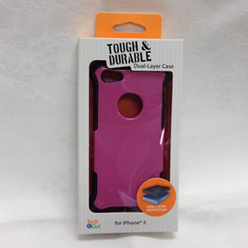 Tech & Go Signature Series ShockCase Tough & Durable Dual Layer Case for iPhone 5 - Pink