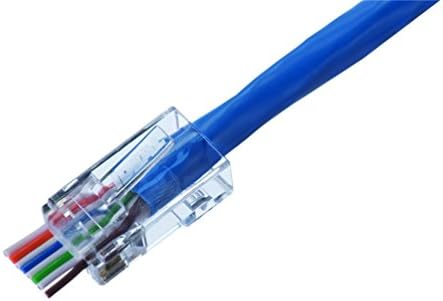 Ideal 85-377 CAT6 Feed-Thru RJ-45 Modular Plugs 100/Bag