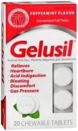 Gelusil Chewable Tablets - 20 Ea by Gelusil