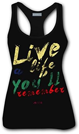 QPIMNHDALKZNDA Womens 3D Racerback Tops Avicii Logo Ladies Shoulder Tank Top Vest Blouse