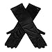 Satin Gloves, Audrey Hepburn Breakfast at Tiffany's, Black, avail in Two Lengths