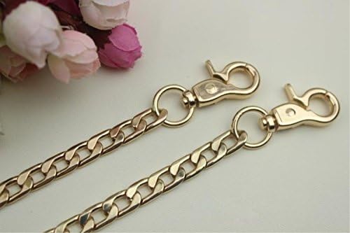 GH8 The Uptown Collection Curbed Link 23/35/39/47 inch Replacement Purse Chains for Handbag Bag Wallet Brass Tone or Nickel Tone (35 inches, Golden)