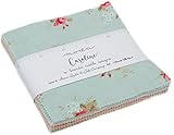MODA Caroline Charm Pack by Brenda Riddle Designs; 42-5 inch Precut Fabric Quilt Squares
