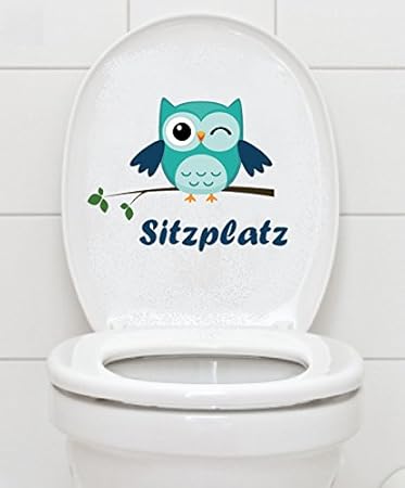Amazon De Mabi In Design Wc Aufkleber Sitzplatz Eule Toilette Badezimmer Bad Toiletten Fliesen