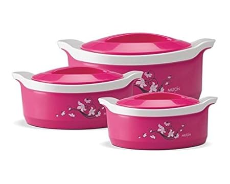 Milton Marvel Jr. Gift Casserole Set of 3 Pcs, Pink MLT 121