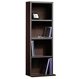 Sauder Beginnings Multimedia Storage Tower, 12-Inch,Cinnamon Cherry (Kitchen)