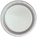 Silver Solid Color Premium Heavy Weight Plastic Dinner Plate (10