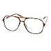 Mens Thin Plastic Nerdy Large Clear Lens Eye Glasses Tortoise