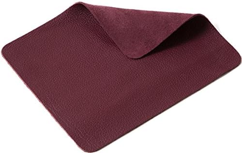 Jima Full Grain Cowhide Leather Mouse Pad, Soft, Hand Comfort, Smooth Movement, Precise Positioning (Burgundy)